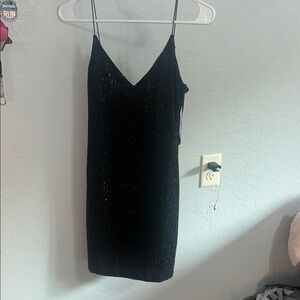 B Darlin Black Sequin Mini Dress